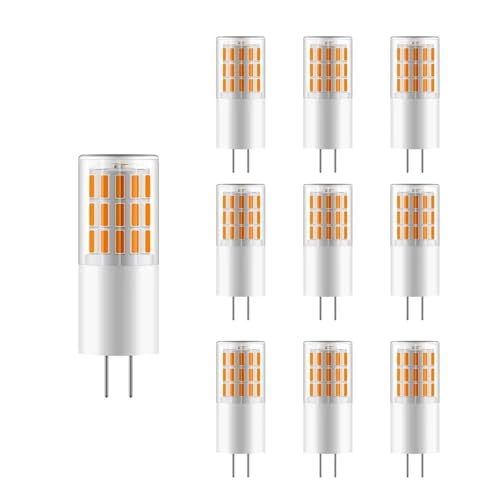 ZHGUIMING 10�� G4 LED�����v 12V 3W 45LEDS SMD4014 ������Ȃ� 360�r�[���p LED�d�� 30W�N���X�^�����C�g�V�����f���A�����p(Cold white)