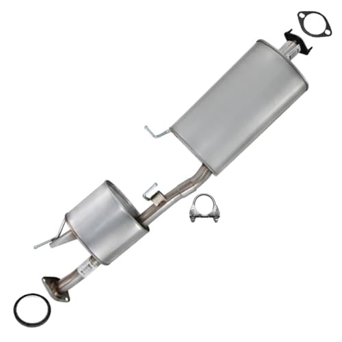 Exhaust Center Muffler Compatible for 2013-2020 Nissan Pathfinder 3.5L | Stainless Steel | Northeastern Exhaust | Free Clamp and Gaskets Included | Automotive Replacement Part