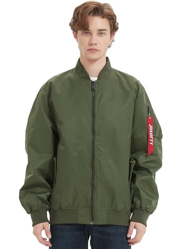 Bomber Jacket Men Casual Lightweight Jacket Fashion Zip Up Windbreaker Techwear Streetwear Multi-Pocket Coat2