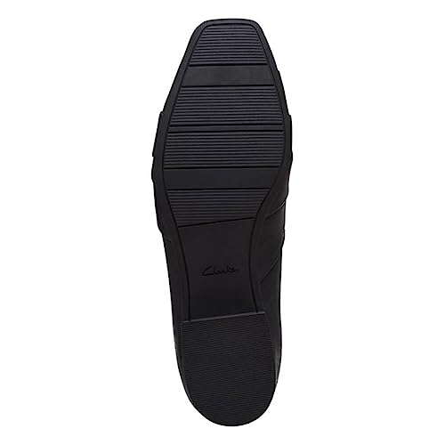 Clarks Women's Tilmont Clara Loafer Flat, Black Leather, 9 Wide by Clarks - Used condition - Image 9