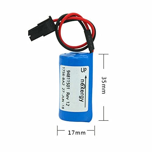SHENYANG (6 Pack) 3V 1756-BA2 Replacement Battery for Allen Bradley 1756-BA2 PLC Controller Assembly BR2/3A-AB 94811501 1756-L1 Battery