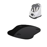 für Thermomix TM6 TM5 Gleitbrett Acryl, Zipkabe Premium Schnelles Bewegen Rollbrett für Thermomix Vorwerk Küchenmaschine TM6 Zubehör Unterlage Brett, Glänzend Schwarz