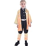 Nuoqi Zenitsu Cosplay Zenitsu Cosplay Costume Zenitsu Outfit Uniform 10-12, Yellow