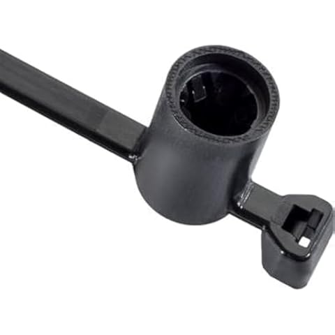 AMZ Clips And Fasteners 25 Cable Ties with Stud Mount 6" Cover