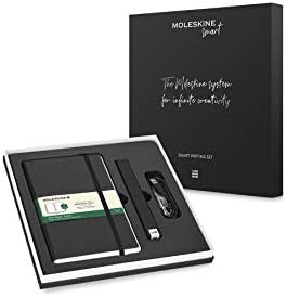 Moleskine, Smart Writing Set Ellipse, Notebook and Pen + Ellipse Smartpen, Notebook with Black Hard Cover - Suitable to Use with Pen Moleskine +, Black Color - Ruled Sheets