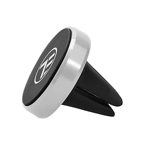 TELLUR MCM4 Magnetische Halterung, Handyhalterung Auto für Lüftung mit Starke Magnete, Metallgehäuse, Silikonbeschichtung, Runde und Rechteckige Metallplatte im Lieferumfang, Metallisch Schöne Farbe Cover