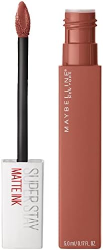 Maybelline Superstay Matte Ink Red Orange Liquid Lipstick, 325 Shot Caller, 1 Count (Pack of 1)