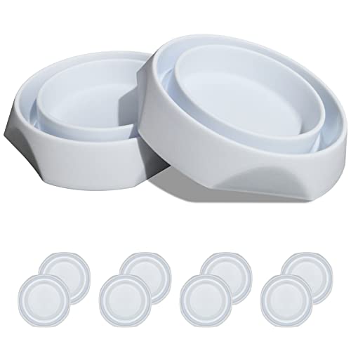 Bed Bug Interceptors with Anti Skid Pads | Bed Bug Traps and Detectors for Bedugs (White-8 Pcs)