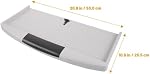 TIDTALEO Porte-clavier de bureau Abs matériel coulissant avec sliders Tirer le tiroir de clavier