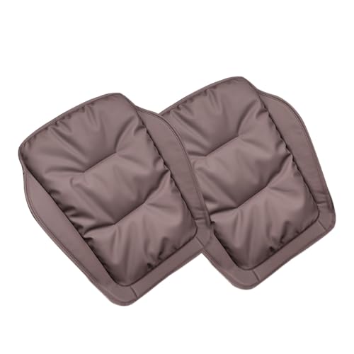 Soulager la douleur au coccyx en voiture grâce au lot de 2 coussins en cuir nappa marron