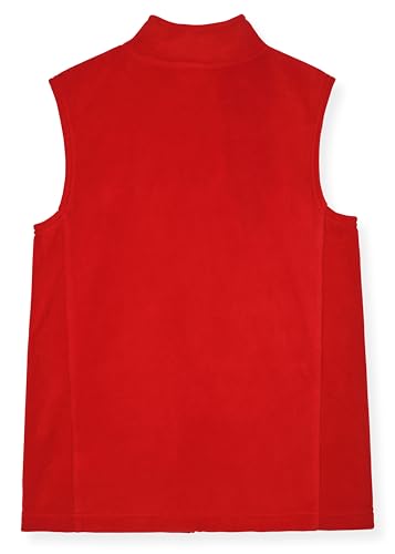 Image of Champion Boys Polar Fleece Vest Lightweight Sleeveless Zip Front Jacket with Pockets, Kids Outdoor Layering