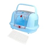 MYCENSE Dog Dog Crate Cat Carrier Portable Pet Supplies Sturdy Pet Carrier Hard Sided for Dog Cat Kitten Indoor Outdoor Walking, Blue