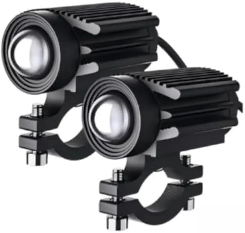 Farol de Milha para Moto,Par de Farol de Miha Led Motocicleta Potencia 10000 Lumes Luz Alta E Baixa para Moto Carro(Luz de talão único)
