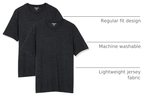 Image of Amazon Essentials Men's Slim-Fit Crewneck Short Sleeve Cotton T-Shirts