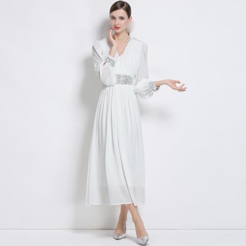 Robe trapèze manches longues coupe fluide anti-complexes confortable - 3