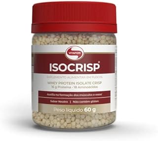 Kit 2X: Isocrisp Whey Protein em Crispies Neutro Vitafor 60g
