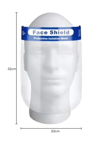 LEOFLA Integral-Schutzvisier aus Polycarbonat, transparent, verstellbar