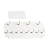 Baxnore Wandmontierte Schmuck Rack Organizer Keine Bohrer hängende Lagerraum sparen langlebige Plastikschmuck Display Hold für Schlafzimmer Büro