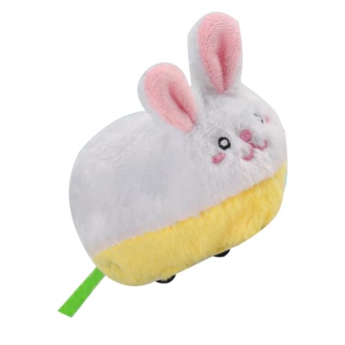 Gungtj Interactive Rabbit, Pet Exercise Enrichment, Cute Pet Rabbit Rechargeable Sound Plush Toy,5.12x2.76x1.97 inches, for Hunting Chasing Game, Automatic...