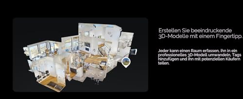 Matterport Pro2 3D 360-Kamera zum Erstellen professioneller virtueller 3D-Rundgang Erlebnisse mit 360 Ansichten und 4K-Fotografie für Immobilien, virtuelle Rundgänge, Ingenieurwesen, Architektur