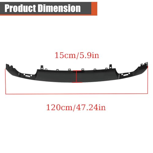 Image of labwork Glossy Black Front Bumper Skid Plate Lower Valance Molding Trim Replacement for F150 2021-2023 ML34-17F771-ACW