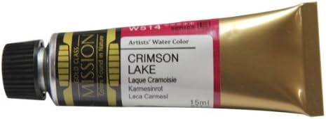 Mijello Mission Gold Class Water Color Paint, 15ml Tube, Crimson Lake, (W514)