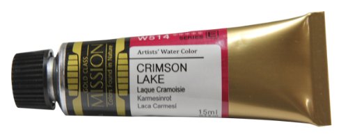 Mijello Mission Gold Class Water Color Paint, 15Ml Tube, Crimson Lake, (W514) #TOP3