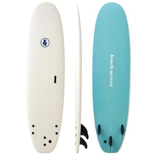 ビーチアクセス(Beach Access) m-softシリーズ 7'0" White/Blue ソフトボード サーフボード（Amazon）