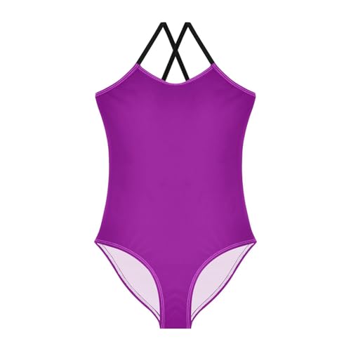 Dark Magenta Swimsuit for Girls 1 Piecing Toddler Swim Suit for Girls Kids Bathing Suit Girl Beach