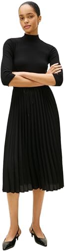 Tommy Hilfiger Women's Slim 5x2 Rib Mix Midi DRS Ww0ww46138 Flare...