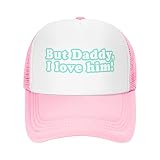 But Daddy I Love Him Trucker Hat Adjustable Cap for Adults Unisex Classic Hats Fishing Caps Pink