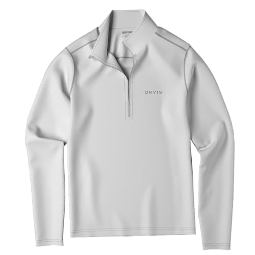 Orvis Sun Defense Quarter Zip Knit Shirt for Men, Athletic Fit, UV Protection, Lightweight Outdoor Apparel for Sun Defense