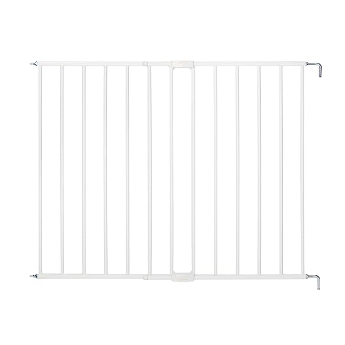 Toddleroo By North States 40.55" Wide Essential Stairway & Walkway Baby Gate: Ideal For Standard Stairways. Hardware Mount. Fits Openings 24.5" - 40.55" Wide (30" Tall, White) #TOP13