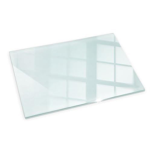 Durable Plaque de Verre pour Cheminée 100x70 Revêtement de Sol Plancher Plaque de Base de Foyer Pare-feu Protection Contre Etincelles Qualité Supérieure...