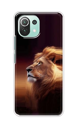 Image of PRINTFIDAA Printed Hard Back Cover Case for Mi 11 Lite | Mi 11 Lite NE 5G Back Cover (Danger Lion) -112