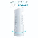 Status Tower Fan, 14 Inch Portable Oscillating Mini Fan, 2 Speed Adjustable Angle, White, S15TOWERFAN1PKB - Image 3