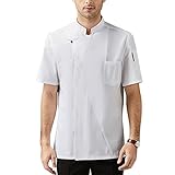 Amplia aplicación: el uniforme del chef se puede utilizar en hotel, restaurante occidental, tienda de postres, restaurante, cafetería para parrilla, carnicero, catering, etc.