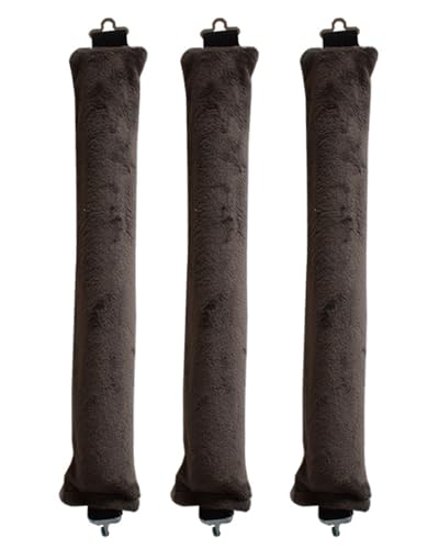 YOCDNOV Confezione da 3 bigodini Senza Calore- aste Flessibili con Ganci, Ferro arricciacapelli Senza Calore per Tutti i Tipi di Capelli, bigodini per Dormire, per Tutti i Tipi di Capelli (Marrone)