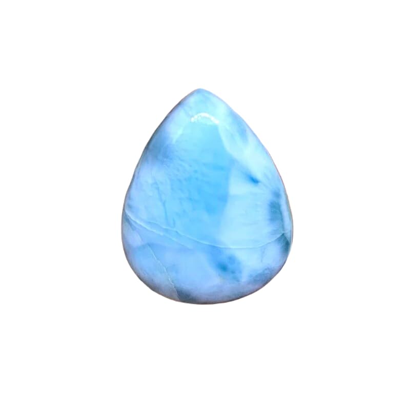 Larimar naturel poire 27x19mm pour fabriquer un bijou personnalisé à offrir