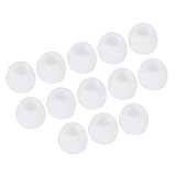 uxcell イヤホン用の交換用シリコンイヤーチップ 小サイズ イヤホン用イヤーチップ ホワイト 24個入り