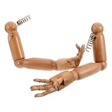 IMIKEYA 1 Paar Holz Arme mit Flexiblen Stahlgelenken Bewegliches Armmodell für Schaufensterpuppen Geeignet für Fotografie und Soziale Integration
