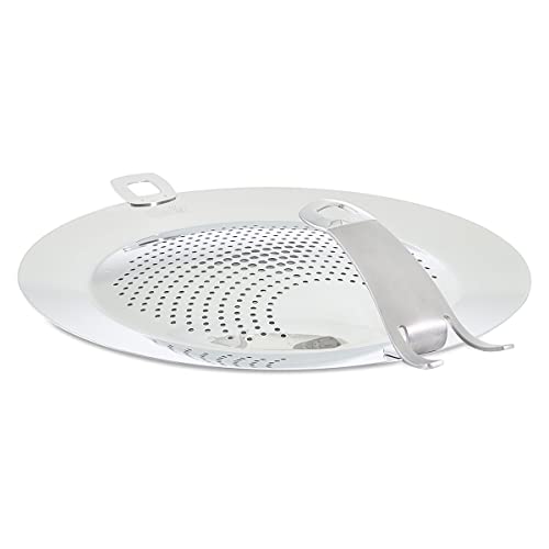 Preisvergleich Produktbild Fissler 120-070-00-200 / 0 Spritzschutz clippix, Spritzdeckel zum Ein- und Aufhängen, Für alle Fissler Pfannen und Töpfe mit Ø 24-28 cm und Sicherheitsgriff, Edelstahl