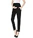 Maternity Pants Bootcut Stretch Over-Bump Women Pregnancy Office Capris for Work Black