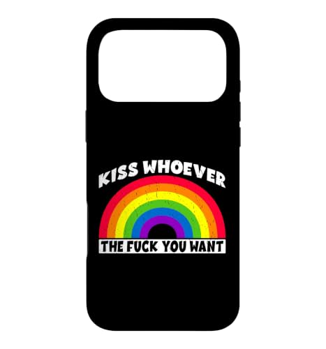 Kiss Whoever You Want Rainbow LGBTQ �v���C�h �� ���� �X�}�z�P�[�X iPhone 17 Pro Max �p