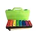 TSTS Green Box 8-Tone Brick Sound Bar Musical Instrument 8-Tone Percussion Instrument Transparent Plastic Box Percussion Glockenspiel Bell