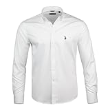 Tissu infroissable pour un entretien facile : ce polo américain ASSN. La chemise habillée à manches longues pour homme est fabriquée en tissu de haute qualité infroissable, vous assurant de rester aiguisé et sans plis tout au long de la journée. Idéale pour les professionnels occupés et les voyageurs, cette chemise habillée facile d'entretien pour homme est un excellent ajout à votre garde-robe essentielle.