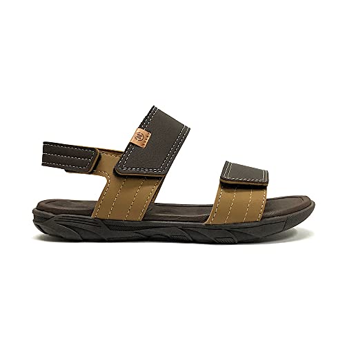 SANDALIA MASCULINA INFAN. DE USO COMUM C/SOLA SINT. CABEDAL SINT. CAFE 569/CARAMELO 876 30