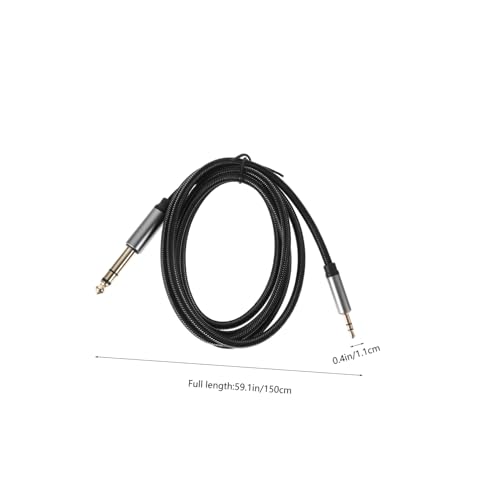 Cable de audio Homoyoyo 5mm a 6.35mm 1.5m negro miniatura 2