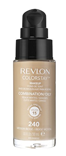 2 x Revlon Colorstay Pump 24HR Make Up SPF15 Comb/Oily Skin 30ml - Medium Beige