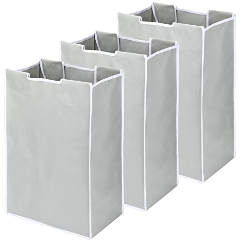 3 Bag Laundry Sorter Replacement Bags, Color You Large Hamper Cart Removable Replacement Bags, Laundry Hamper Liner Laundry Organizer Storage Replacement Bags 21.85×15×9Inch （No Hangers） #TOP8